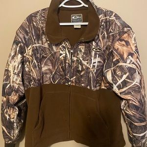 Drake Waterfowl Fleece lined full zip Jacket Sz Medium